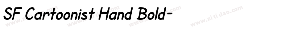 SF Cartoonist Hand Bold字体转换